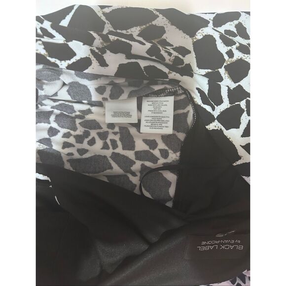 Evan Picone Black Label Size16 Animal Print V-Neck Flowy Dress Cap Sleeve NEW - Picture 11 of 11